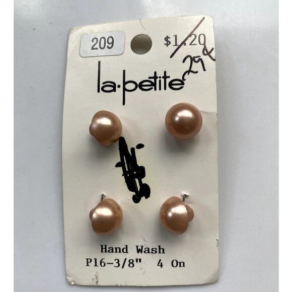 La Petite Champagne Shank Buttons - Vintage - Picture 2 of 3